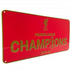 Табличка Ливерпуль Premier League Champions Sign RD