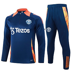 Тренировочный костюм Манчестер Юнайтед 2024/2025 Blue Orange