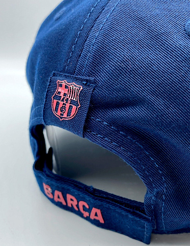 Детская бейсболка Барселона CHESS, сине-гранатовая