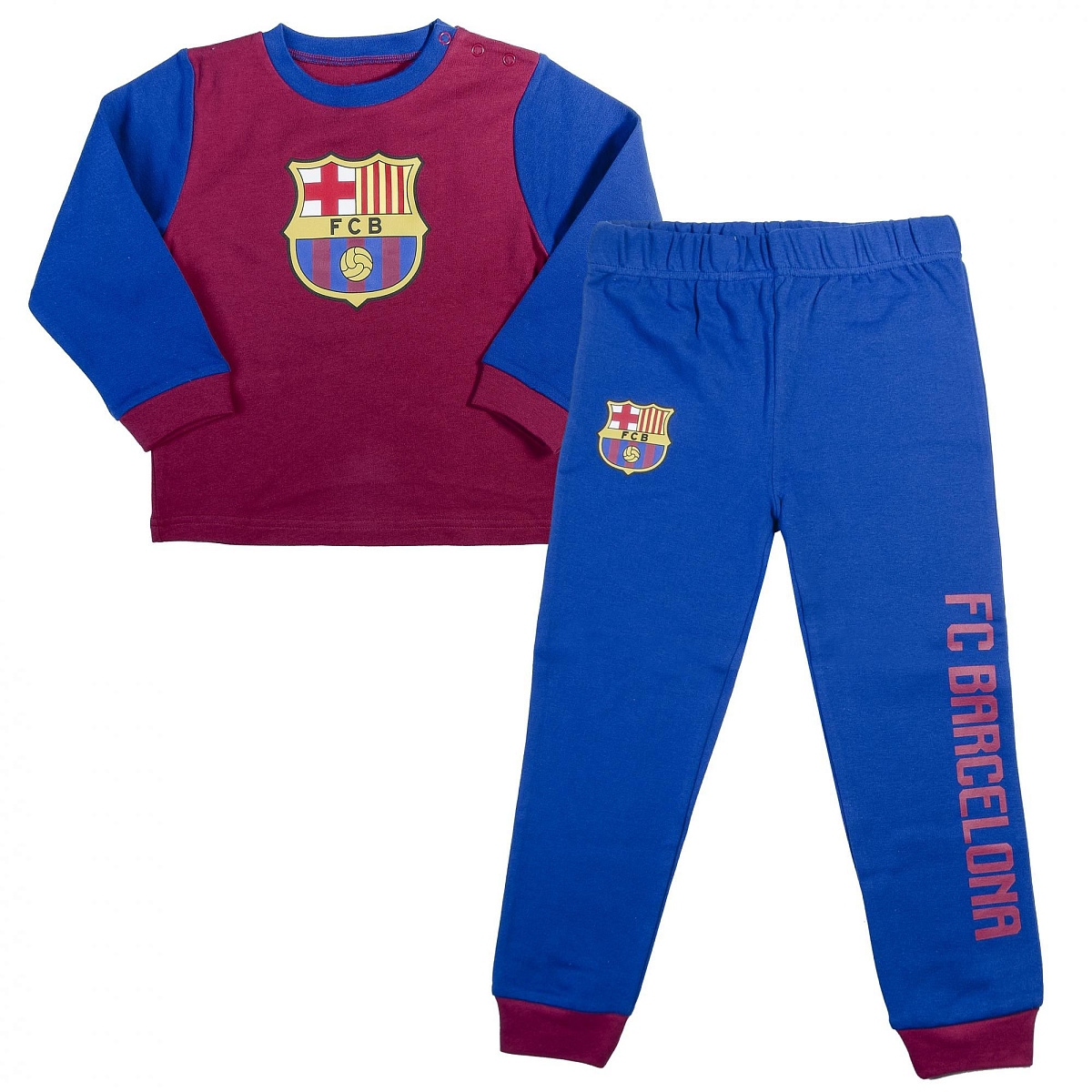 Костюм (футболка с длинным рукавом и брюки) Барселона 435060