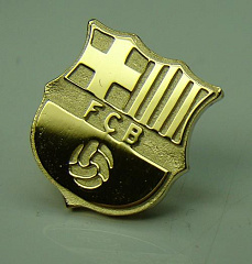 Значок Барселона золото