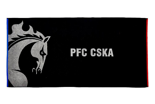Полотенце PFC CSKA 140 х 70 см, цвет чёрный