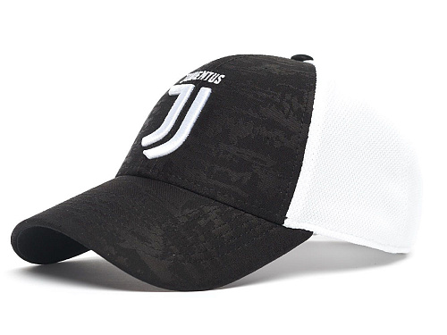 Бейсболка Ювентус 37230 черно-белая, летняя