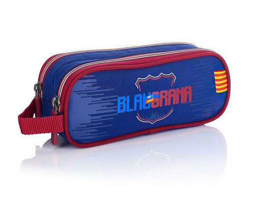 Пенал Барселона, красно-синий, два отделения FC-227