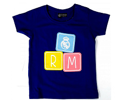 Детская футболка Реал Мадрид, голубая, RM1CEB3