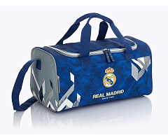Спортивная сумка Реал Мадрид, сине-серая, RM-175
