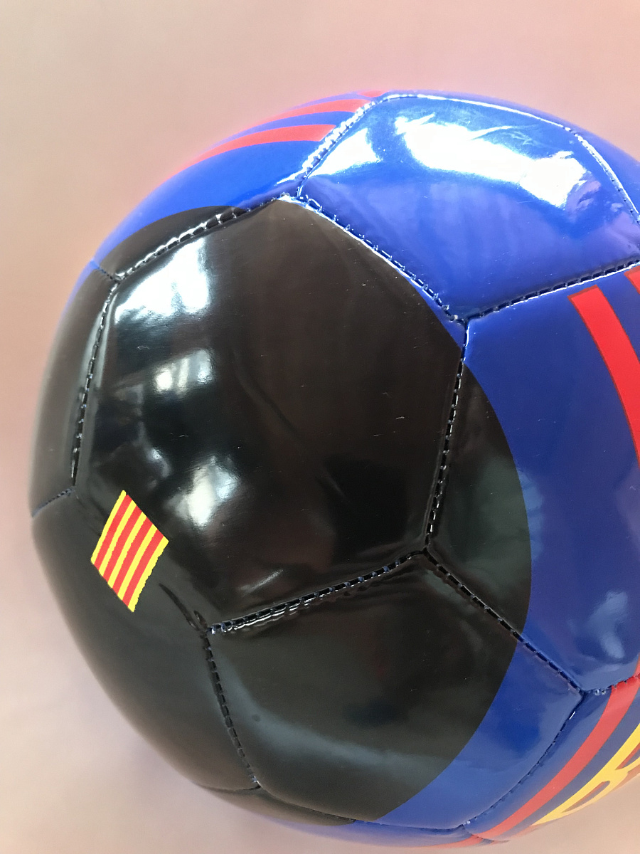 Мяч Барселона красно-синий в полоску