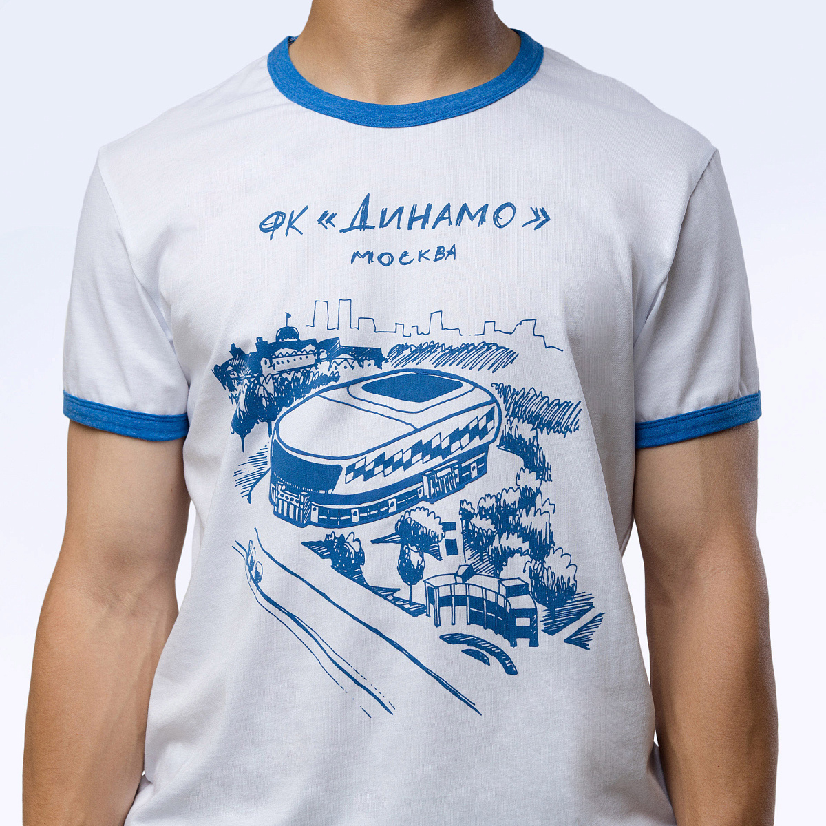 Футболка Стадион Динамо, цвет белый										