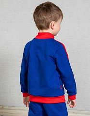 Толстовка детская ЦСКА на молнии ЭМБЛЕМА, цвет синий