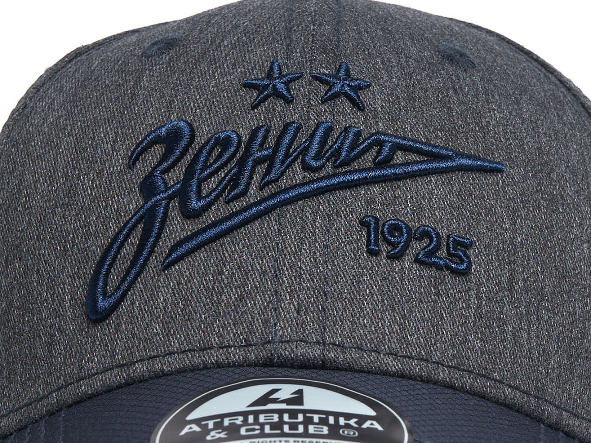 Бейсболка Зенит серо-синяя 10779