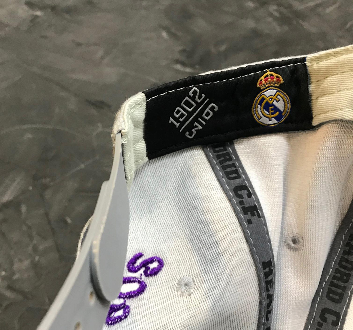 Бейсболка Реал Мадрид Cap GR с прямым козырьком