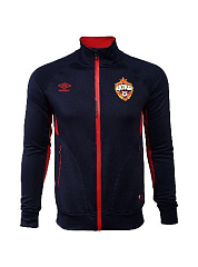 Куртка ЦСКА детская трикотажная на молнии т./синяя UMBRO 541718