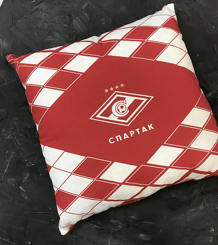 Подушка Спартак красный ромб