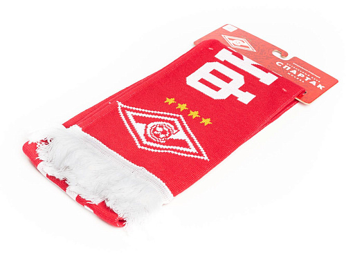 Шарф Спартак 02506 красно-белый