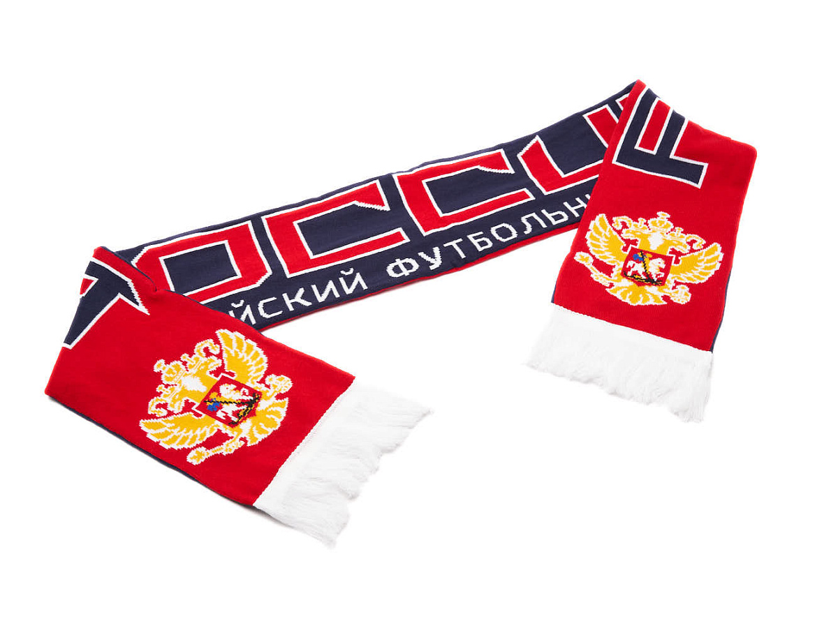 Шарф Россия 59424 красно-синий