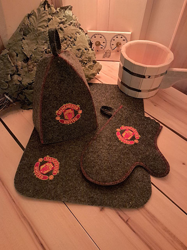 Банный набор Манчестер Юнайтед, серый