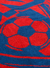 Полотенце ПФК ЦСКА 70 х 140 красно-синее