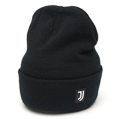 Шапка Ювентус 37301 черная с отворотом