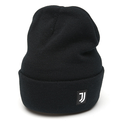 Шапка Ювентус 37301 черная с отворотом