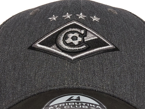 Бейсболка Спартак 120374 серо-черная