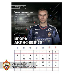 Календарь настенный ЦСКА 2016 А3
