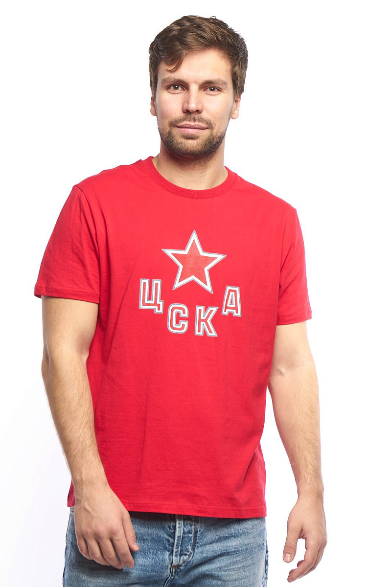 Футболка ХК ЦСКА 271720 красная (без марк.)