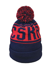 Шапка ЦСКА, с помпоном с подкладкой из флиса 207212