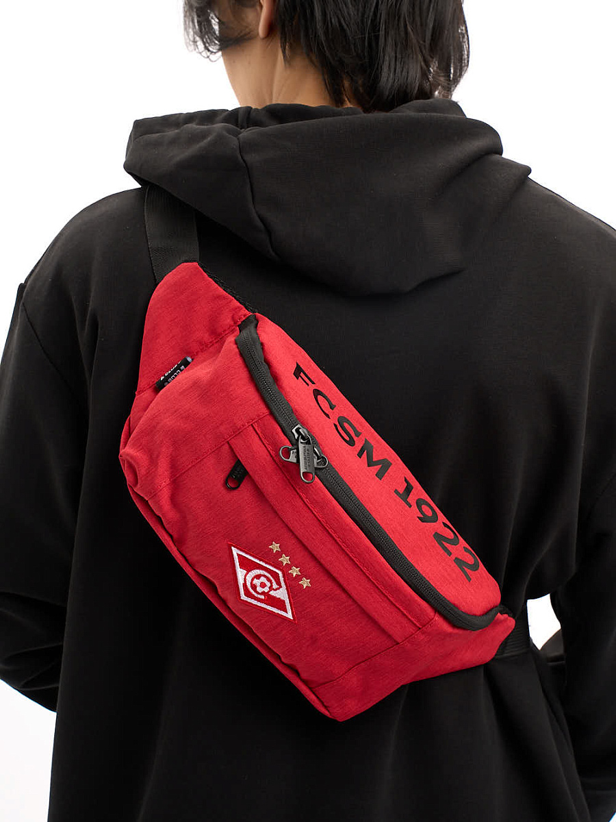 Сумка на пояс Спартак 54090 красная