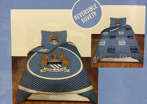 Постельное белье двухстороннее 1,5 спальное Манчестер Сити Duvet Set BE