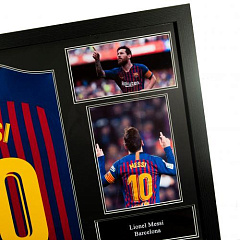 Футболка с автографом Лионеля Месси Messi Signed Shirt (Framed)