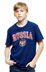 Футболка детская Россия 131790 синяя