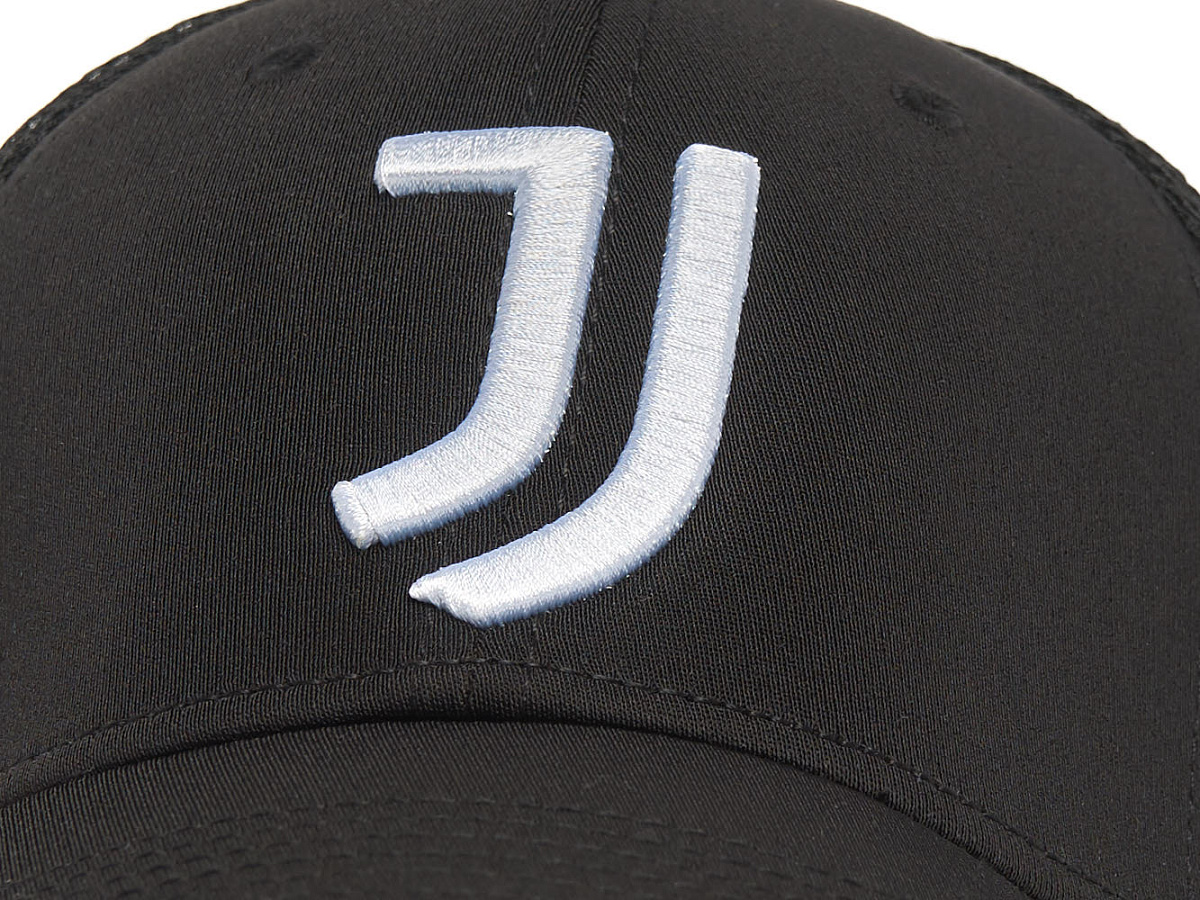 Бейсболка Ювентус черная без фиксатора, 37253