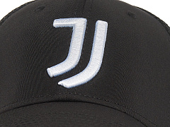 Бейсболка Ювентус черная без фиксатора, 37253