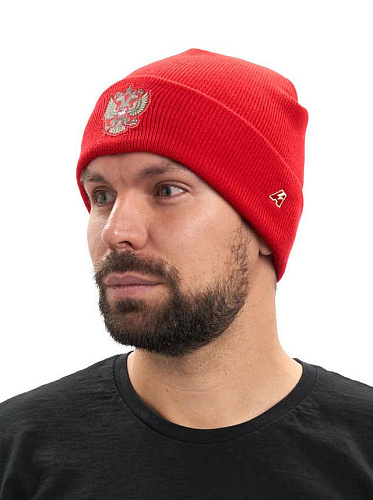 Шапка Россия РФС красная 59416