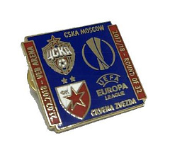 Значок ЦСКА-Црвена Звезда синий