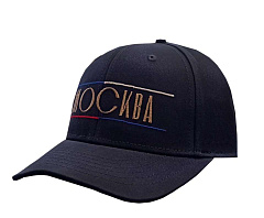 Бейсболка МОСКВА, цвет тёмно-синий