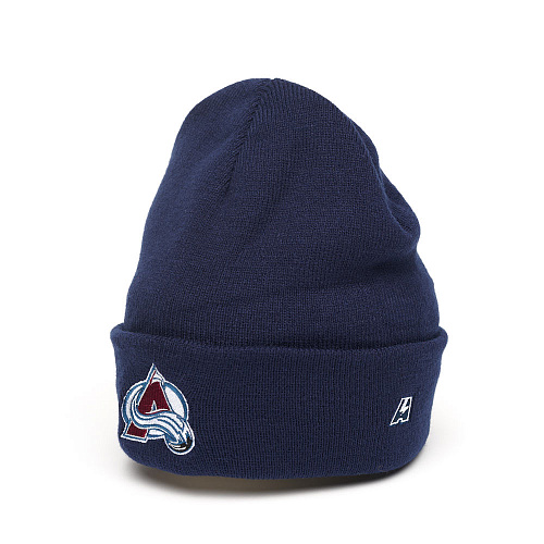 Шапка Colorado Avalanche 59205 синяя с отворотом