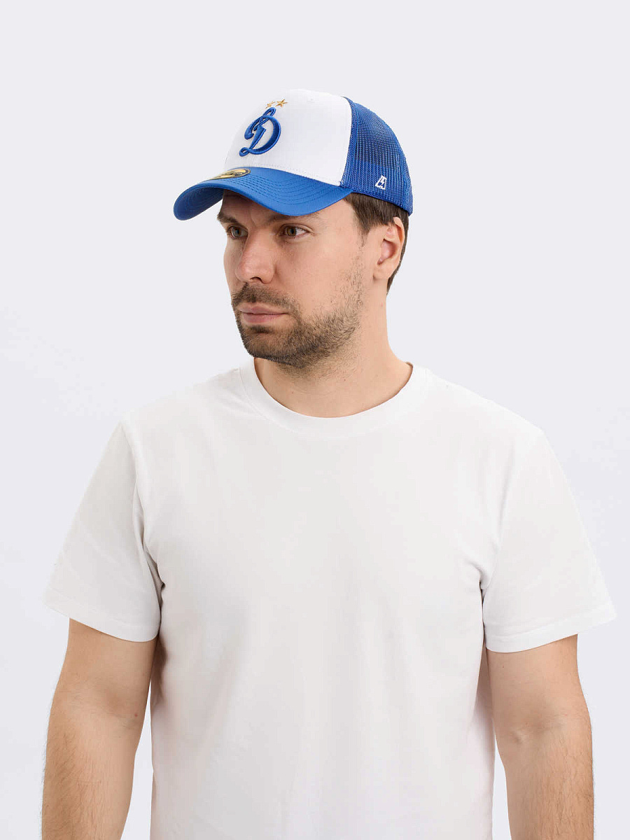 Бейсболка Динамо 60368 бело-синяя летняя