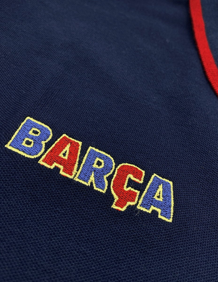 Футболка поло Барселона POLO CAT NAVY, синяя