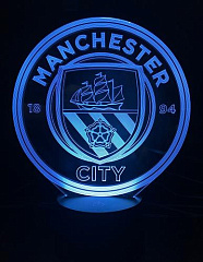 3D светильник Манчестер Сити