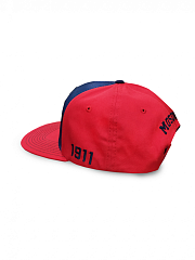 Бейсболка ЦСКА, прямой козырёк, цвет сине-красный