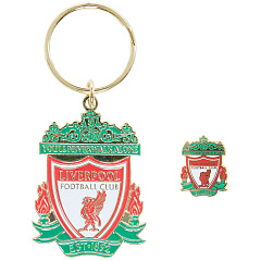 Набор брелок и значок Ливерпуль Keyring & Badge Set