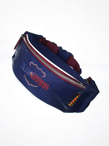 Сумка на пояс подростковая Барселона, красно-синяя FC-231