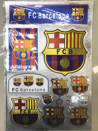 Набор наклеек на авто Барселона, 13 шт.