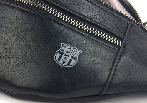 Сумка на пояс Барселона черная искуственная кожа