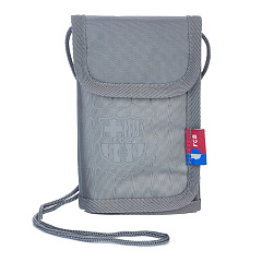 Кошелек на шею Барселона, серый FC-199