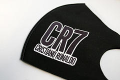 Маска для лица многоразовая CR7 черная