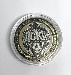 Монета сувенирная "Эмблема ПФК ЦСКА монохромная"