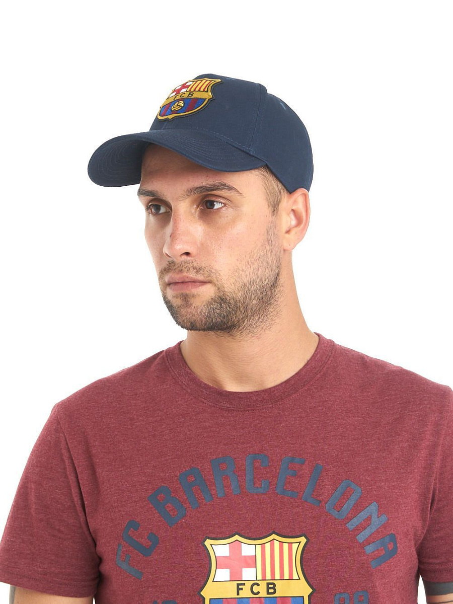 Бейсболка Барселона 107752 темно-синяя