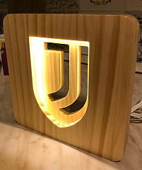 3D светильник (дерево) Ювентус